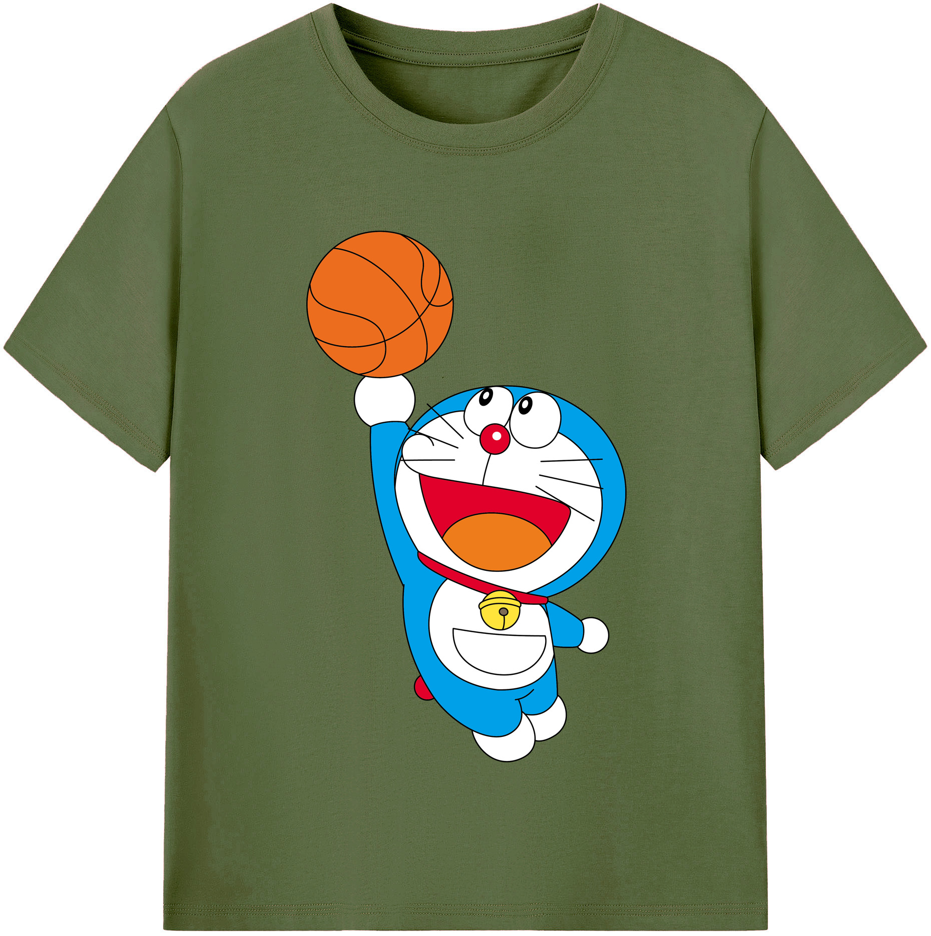 （画像用） ドラえもん Doraemon 綿100％半袖Tシャツ（フロントプリント）